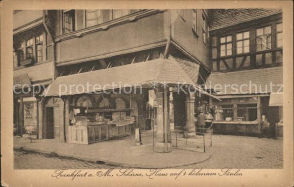 Frankfurt Main Altes Haus auf 4 Holzsäulen