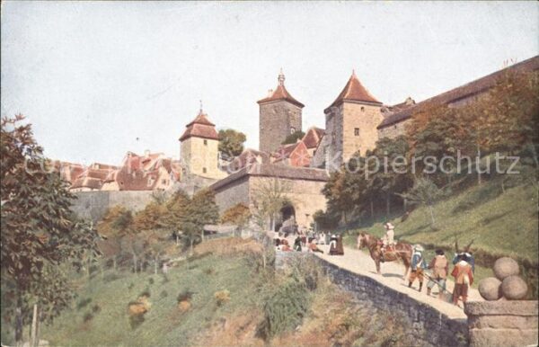 Rothenburg Tauber kobolzeller-Tor und Steig