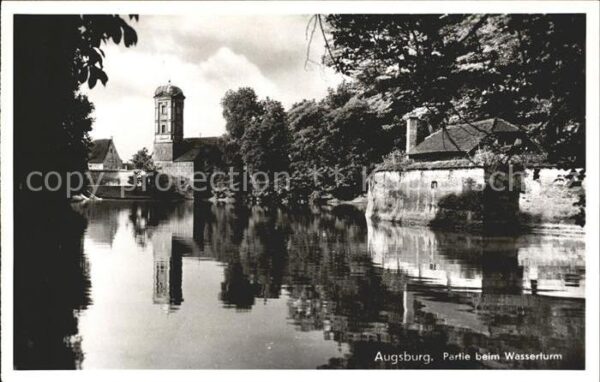 Augsburg Partie beim Wasserturm