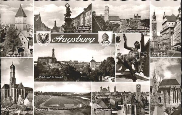 Augsburg Jakobertor Dom Stadion Jakoberstrasse M
