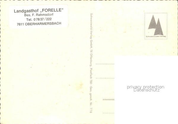 Oberharmersbach Landgasthof Forelle – Bild 2