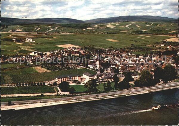 Erbach Rheingau Fliegeraufnahme Hotel Schloss Reinharts