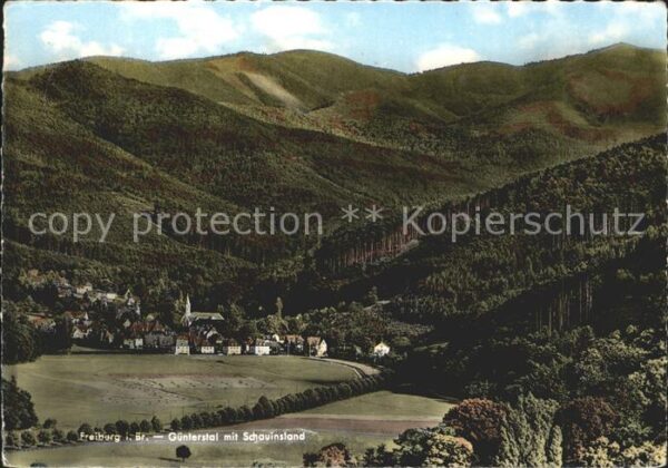 Freiburg Breisgau Günterstal mit Schauinsland