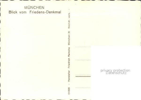 Muenchen Blick vom Friedens-Denkmal – Bild 2