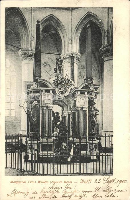 Delft Monument Prins Willem Nieuwe Kerk