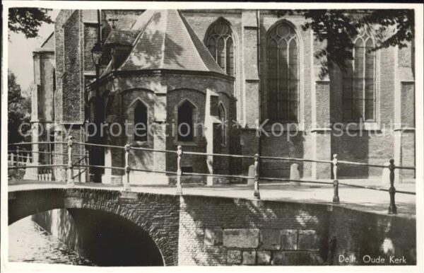 Delft Oude Kerk Brücke
