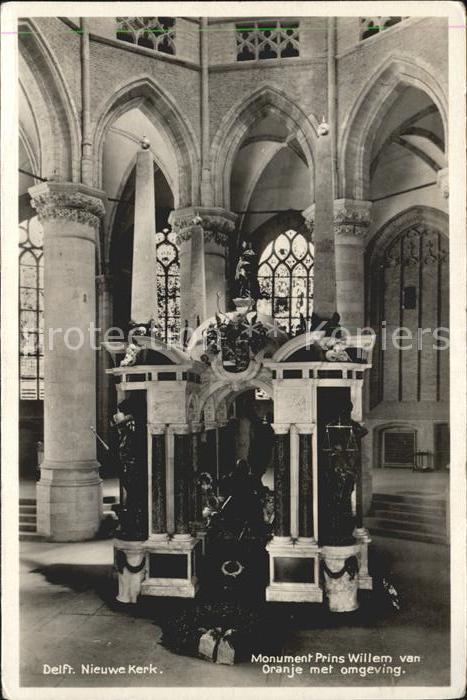 Delft Nieuwe Kerk Monument Prins Willem van O