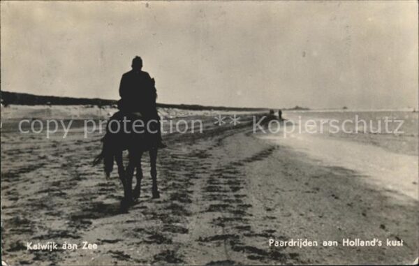 Katwijk Reiter mit Pferd