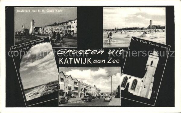 Katwijk Boulevard Strandleben Oude Kerk