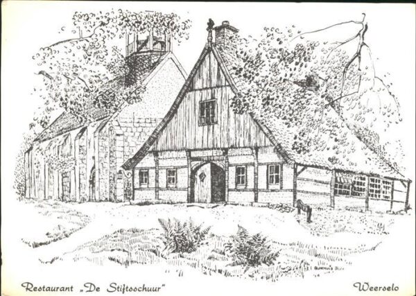 Weerselo Restaurant De Stiftschuur Zeichnung