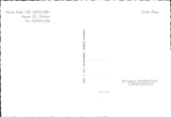 Marken Hotel Cafe De Visscher – Bild 2