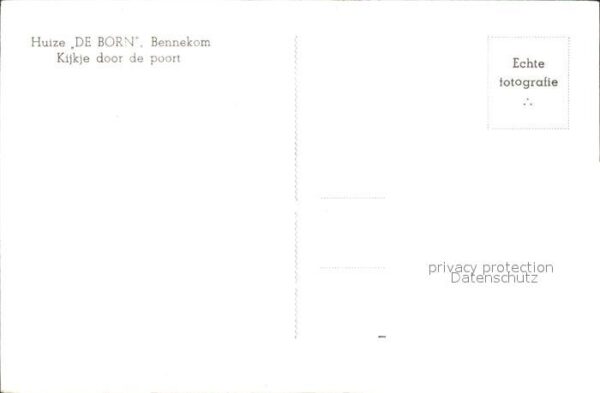 Bennekom Huize De Born Kijkje door poort – Bild 2