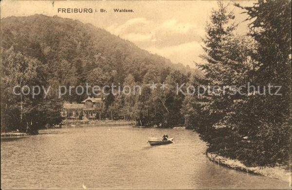 Freiburg Breisgau Partie am Waldsee