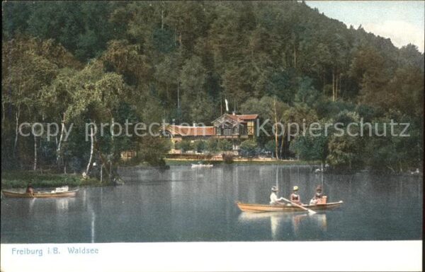 Freiburg Breisgau Partie am Waldsee