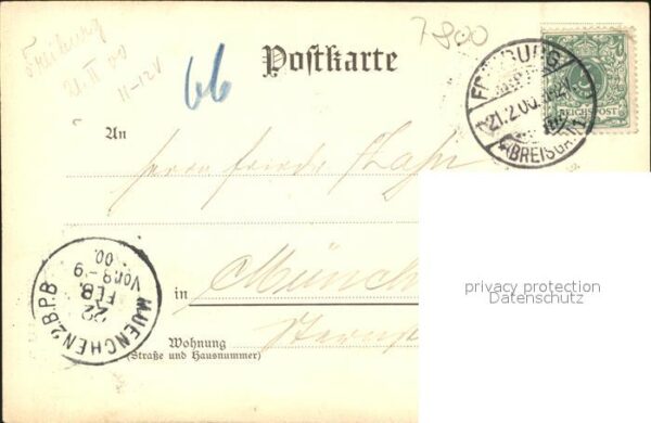 Freiburg Breisgau Teilansicht mit Münster – Bild 2