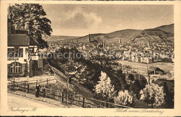 Freiburg Breisgau Blick vom Lorettoberg