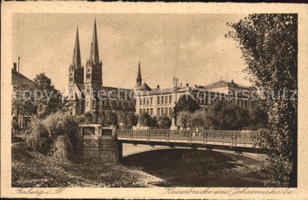 Freiburg Breisgau Kaiserbrücke mit Johanniskirche