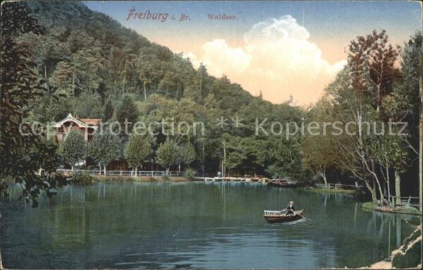 Freiburg Breisgau Partie am Waldsee