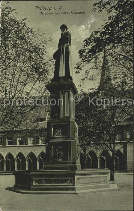 Freiburg Breisgau Berthold Schwarz Denkmal