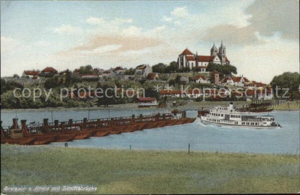 Breisach Rhein Schiffsbrücke Münster