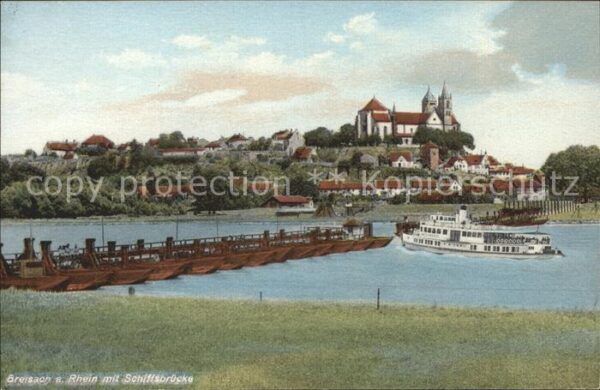 Breisach Rhein Schiffsbrücke Münster