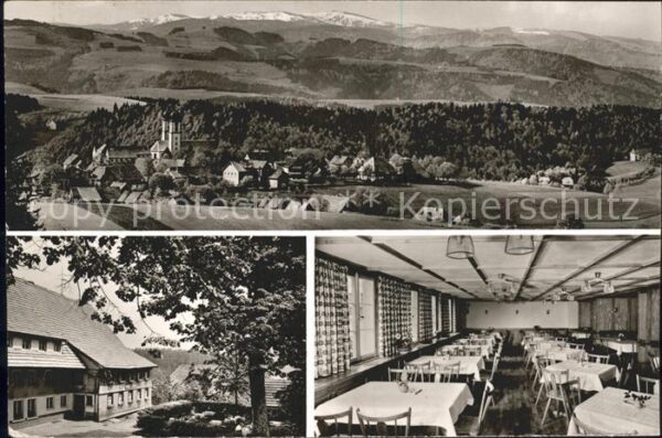 St Maergen Gasthof Pension Rössle Speisesaal Panor