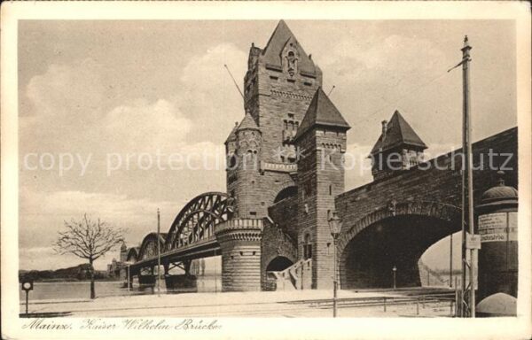 Mainz Rhein Kaiser Wilhelm Brücke
