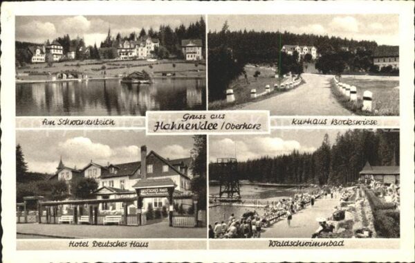 Hahnenklee-Bockswiese Harz Schwanenteich Kurhaus Bockswiese Hotel