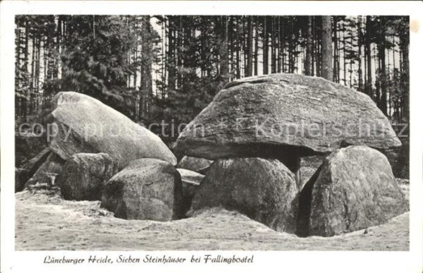 Lueneburger Heide Sieben Steinhäuser bei Fallingbostel