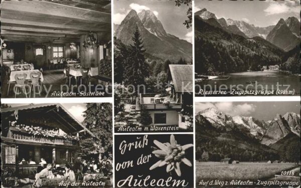 Garmisch-Partenkirchen Aulealm Gaststätte Waxenstein Riesserse