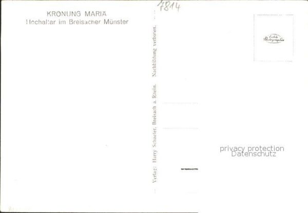Breisach Rhein Münster Hochaltar Krönung Mariä – Bild 2
