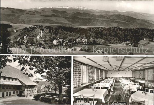 St Maergen Gasthof Pension Rössle Speisesaal Panor