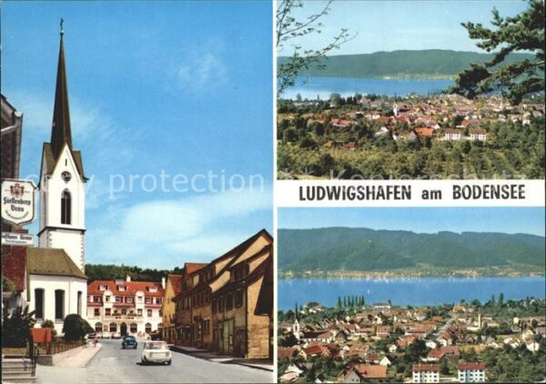 Ludwigshafen Bodensee Kirche Panorama Überlingersee