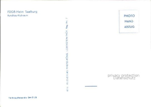 Saalburg Saale FDGB Heim Saalburg Rundbau Klubraum – Bild 2