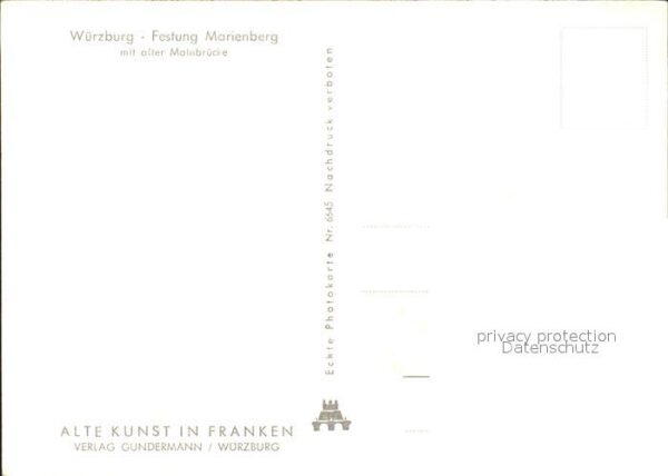 Wuerzburg Festung Marienberg mit alter Mainbrücke – Bild 2