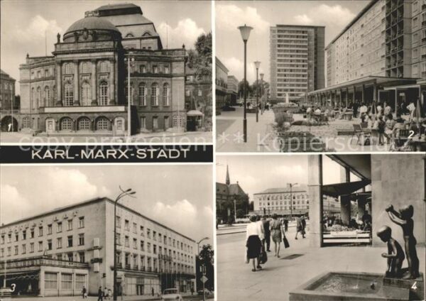 Karl-Marx-Stadt Theater Rosenhof Interhotel Chemnitzer