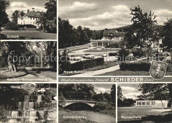 Schieder Schloss Kurpark Kuranlagen Kaskaden Emm