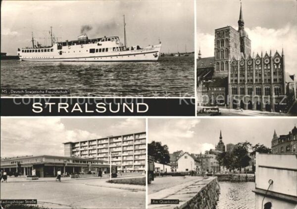 Stralsund Mecklenburg Vorpommern MS Dt Sowj Freundschaft Rathaus Kedings