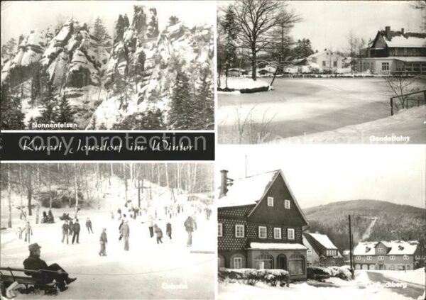 Jonsdorf Nonnenfelsen Gondelfahrt Eisbahn Buchbe