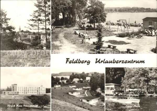 Feldberg Mecklenburg Urlauberzentrum Liegewiese FDGB Heim Fr