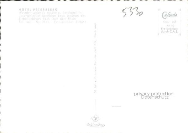 Koenigswinter Hotel Petersberg Fliegeraufnahme – Bild 2