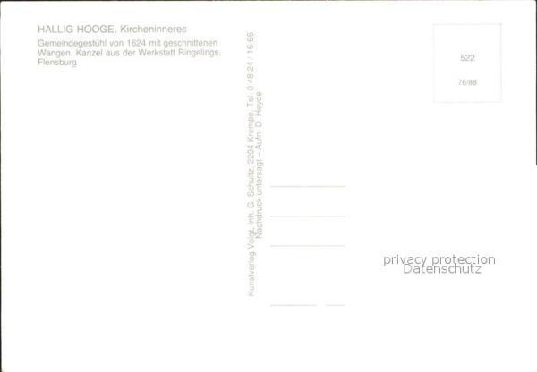 Hallig Hooge Kircheninneres – Bild 2
