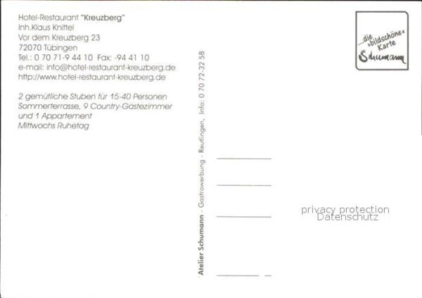 Tuebingen Hotel Restaurant Kreuzberg Details – Bild 2
