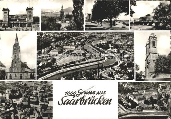 Saarbruecken Orts und Teilansichten Kirche Schloss