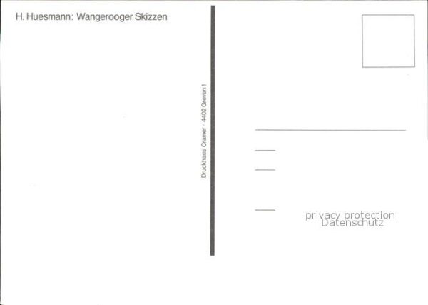 Wangerooge Nordseebad Holbeinstrasse Wangerooger Skizzen – Bild 2