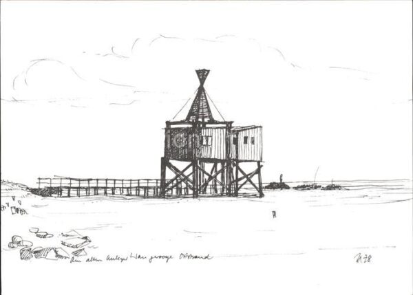 Wangerooge Nordseebad Am alten Anleger Weststrand Wangerooger