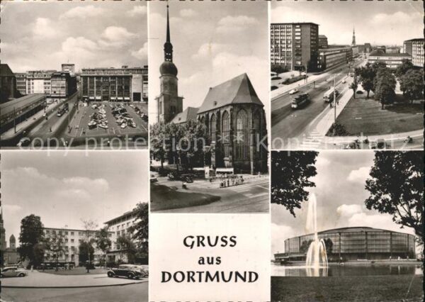 Dortmund Hansaplatz und Hansastr Hotel Römischer