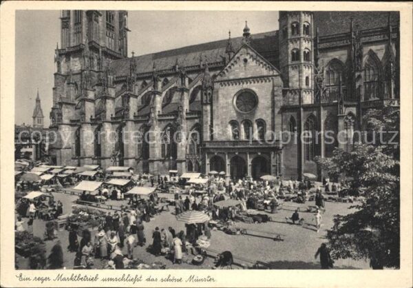 Freiburg Breisgau Markt am Münster