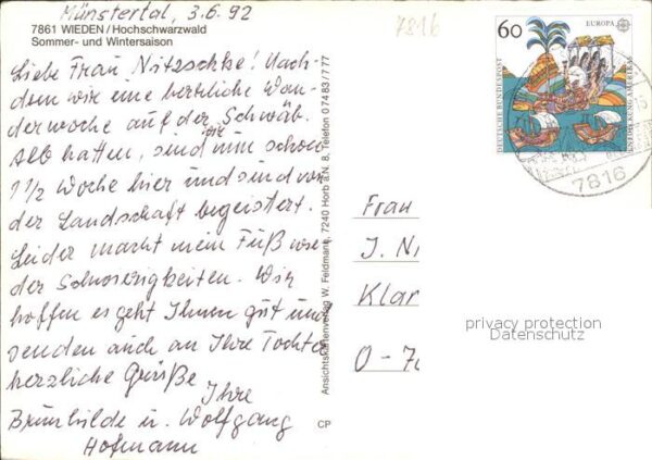 Wieden Schwarzwald Orts und Teilansichten Schwarzwaldtrach – Bild 2