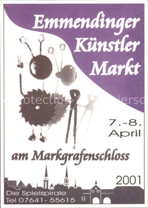 Emmendingen Plakat Emmendinger Künstler Markt am Ma